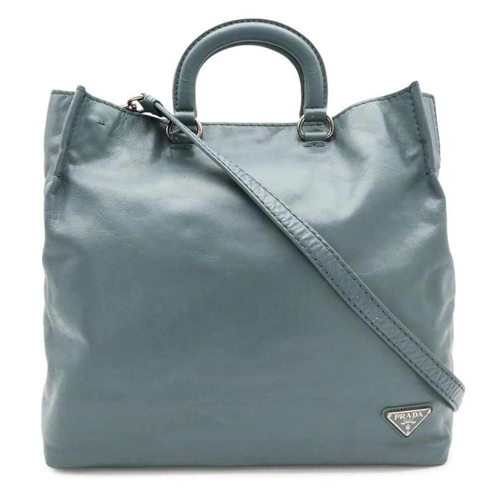 Prada Leather 2way Tote Bag